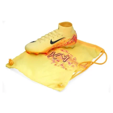 Nike Air Zoom Mercurial Superfly 10 Elite FG Mbappe Personal Edition - Laser Orange/Armory Navy - Image 8