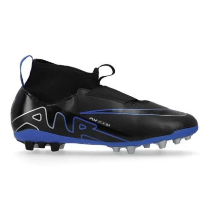 Nike Air Zoom Mercurial Superfly 9 Academy AG Shadow - Black/Chrome/Hyper Royal Kids - Image 1