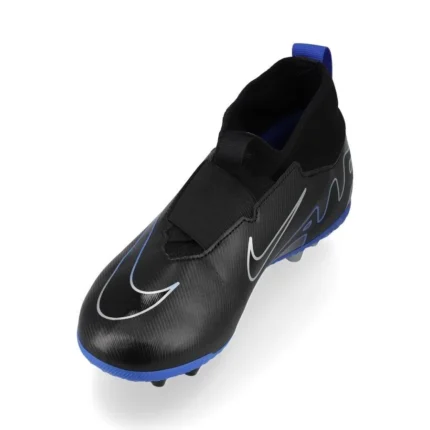Nike Air Zoom Mercurial Superfly 9 Academy AG Shadow - Black/Chrome/Hyper Royal Kids - Image 5