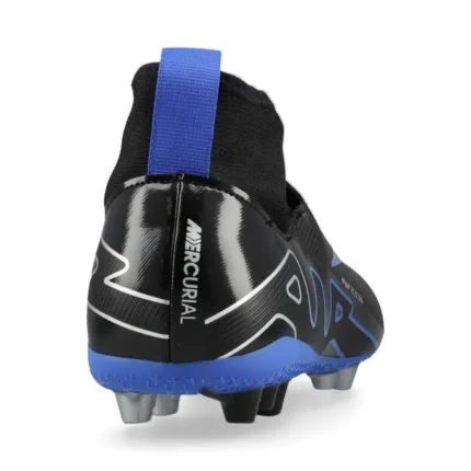 Nike Air Zoom Mercurial Superfly 9 Academy AG Shadow - Black/Chrome/Hyper Royal Kids - Image 6