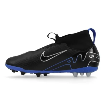 Nike Air Zoom Mercurial Superfly 9 Academy AG Shadow - Black/Chrome/Hyper Royal Kids - Image 3