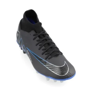Nike Air Zoom Mercurial Superfly 9 Academy AG Shadow - Black/Chrome/Hyper Royal - Image 5