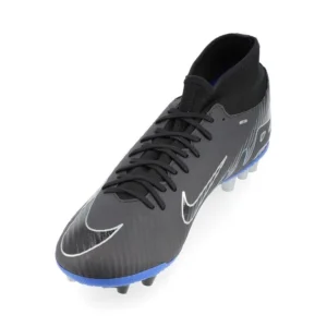 Nike Air Zoom Mercurial Superfly 9 Academy AG Shadow - Black/Chrome/Hyper Royal - Image 7