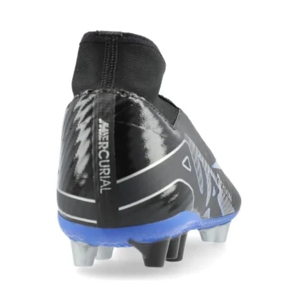 Nike Air Zoom Mercurial Superfly 9 Academy AG Shadow - Black/Chrome/Hyper Royal - Image 6