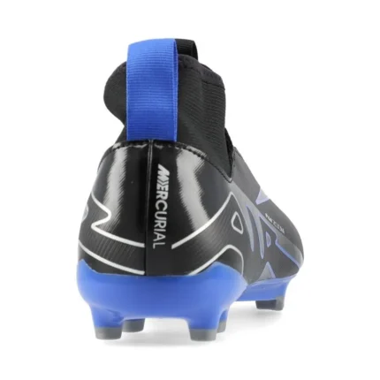 Nike Air Zoom Mercurial Superfly 9 Academy MG Shadow - Black/Chrome/Hyper Royal Kids - Image 6