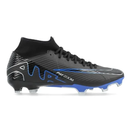 Nike Air Zoom Mercurial Superfly 9 Academy MG Shadow - Black/Chrome/Hyper Royal - Image 1