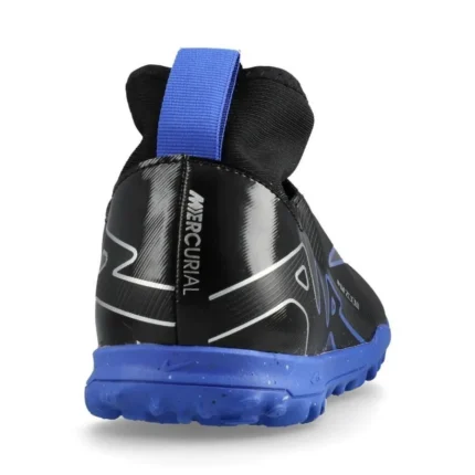Nike Air Zoom Mercurial Superfly 9 Academy TF Shadow - Black/Chrome/Hyper Royal Kids - Image 6