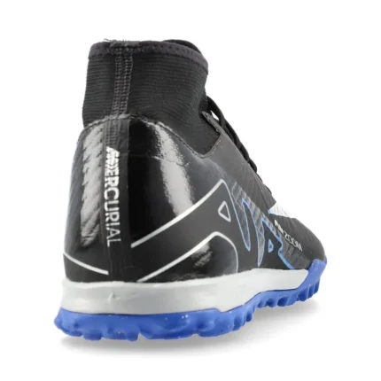 Nike Air Zoom Mercurial Superfly 9 Academy TF Shadow - Black/Chrome/Hyper Royal - Image 6
