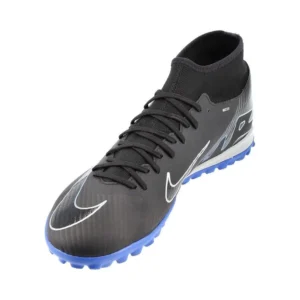 Nike Air Zoom Mercurial Superfly 9 Academy TF Shadow - Black/Chrome/Hyper Royal - Image 5