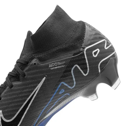 Nike Air Zoom Mercurial Superfly 9 Elite FG Shadow - Black/Chrome/Hyper Royal - Image 6