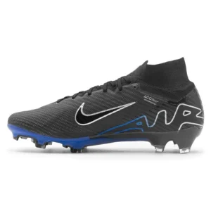 Nike Air Zoom Mercurial Superfly 9 Elite FG Shadow - Black/Chrome/Hyper Royal - Image 3