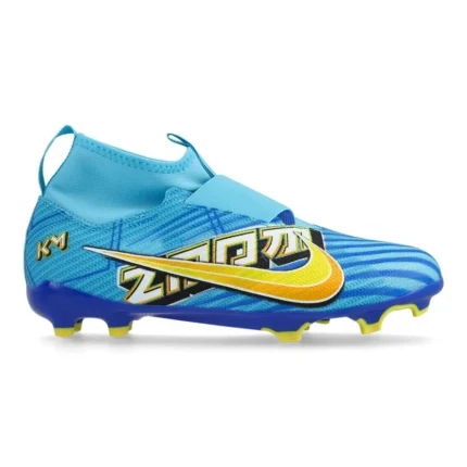 Nike Air Zoom Mercurial Superfly 9 Pro FG Mbappé Personal Edition - Baltic Blue/White Kids - Image 1
