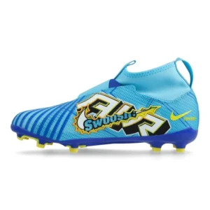 Nike Air Zoom Mercurial Superfly 9 Pro FG Mbappé Personal Edition - Baltic Blue/White Kids - Image 3