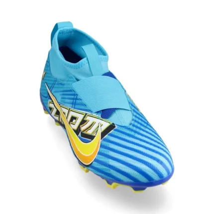 Nike Air Zoom Mercurial Superfly 9 Pro FG Mbappé Personal Edition - Baltic Blue/White Kids - Image 5