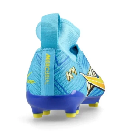 Nike Air Zoom Mercurial Superfly 9 Pro FG Mbappé Personal Edition - Baltic Blue/White Kids - Image 6