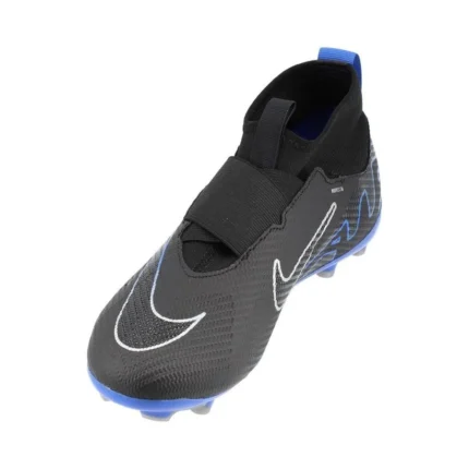 Nike Air Zoom Mercurial Superfly 9 Pro FG Shadow - Black/Chrome/Hyper Royal Kids - Image 5