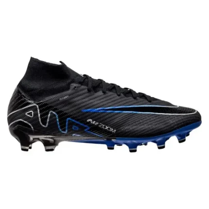 Nike Air Zoom Mercurial Superfly 9 Elite AG-PRO Shadow - Black/Chrome/Hyper Royal - Image 1