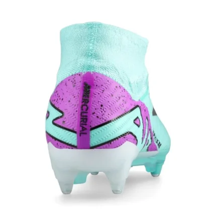 Nike Air Zoom Mercurial Superfly 9 Elite SG-PRO Anti-Clog Peak Ready - Hyper Turquoise/Fuchsia Dream/Black/White - Image 6