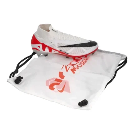 Nike Air Zoom Mercurial Superfly 9 Elite SG-PRO Anti-Clog Ready - Bright Crimson/White/Black - Image 8