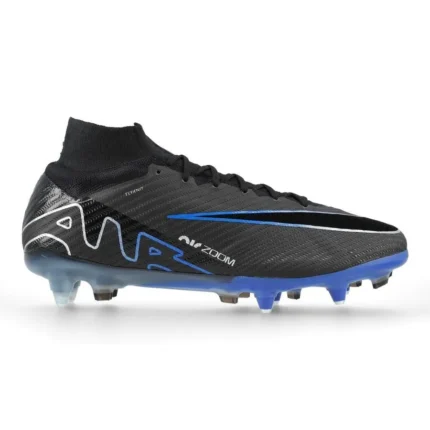 Nike Air Zoom Mercurial Superfly 9 Elite SG-PRO Anti-Clog Shadow - Black/Chrome/Hyper Royal - Image 1