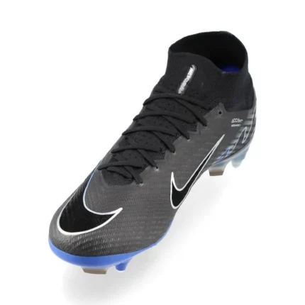 Nike Air Zoom Mercurial Superfly 9 Elite SG-PRO Anti-Clog Shadow - Black/Chrome/Hyper Royal - Image 7