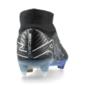 Nike Air Zoom Mercurial Superfly 9 Elite SG-PRO Anti-Clog Shadow - Black/Chrome/Hyper Royal - Image 6