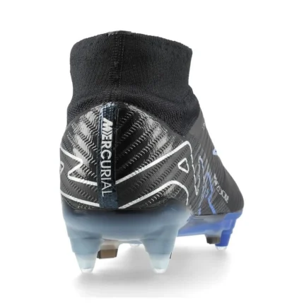 Nike Air Zoom Mercurial Superfly 9 Elite SG-PRO Anti-Clog Shadow - Black/Chrome/Hyper Royal - Image 6
