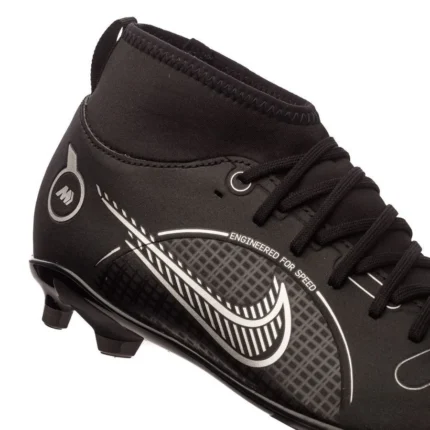 Nike Mercurial Superfly 8 Club MG Shadow - Black/MetallIC Silver/Medium Ash Kids - Image 5