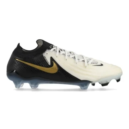 Nike Phantom GX 2 Elite FG Mad Ready - White/Black/Metallic Gold Coin - Image 1