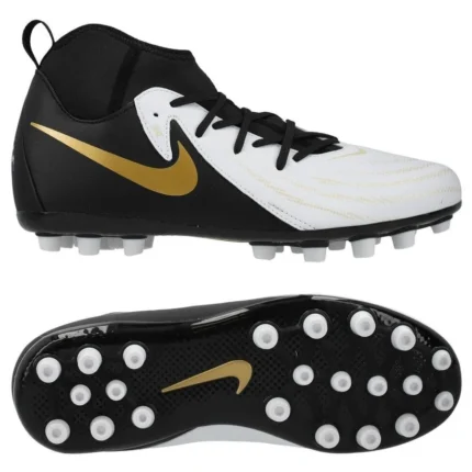 Nike Phantom Luna 2 Academy AG Mad Ready - White/Black/Metallic Gold Coin Kids - Image 7