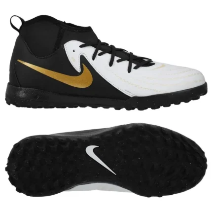Nike Phantom Luna 2 Academy TF Mad Ready - White/Black/Metallic Gold Coin Kids - Image 4