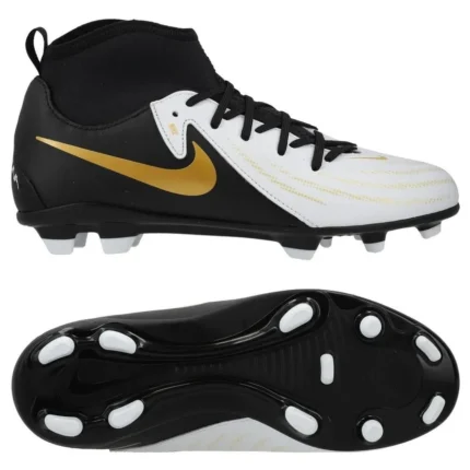 Nike Phantom Luna 2 Club MG Mad Ready - White/Black/Metallic Gold Coin Kids - Image 4