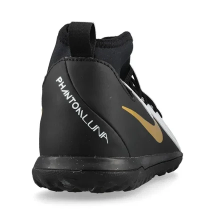 Nike Phantom Luna 2 Club TF Mad Ready - White/Black/Metallic Gold Coin Kids - Image 8