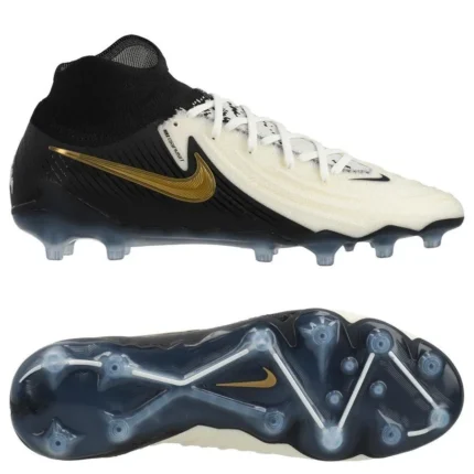 Nike Phantom Luna 2 Elite AG-PRO Mad Ready - White/Black/Metallic Gold Coin - Image 6