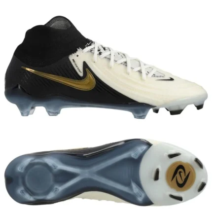 Nike Phantom Luna 2 Elite FG Mad Ready - White/Black/Metallic Gold Coin - Image 6