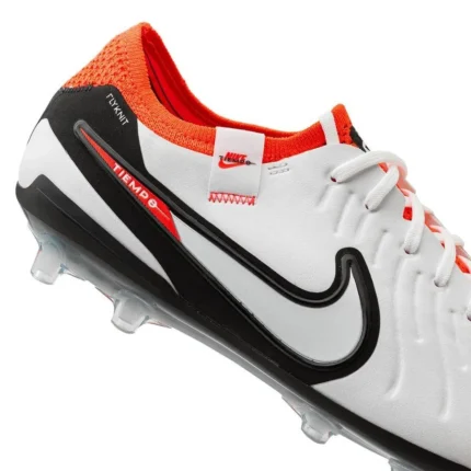 Nike Tiempo Legend 10 Elite AG-PRO Ready - White/Black/Bright Crimson - Image 8