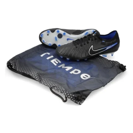 Nike Tiempo Legend 10 Elite FG Shadow - Black/Chrome/Hyper Royal - Image 8