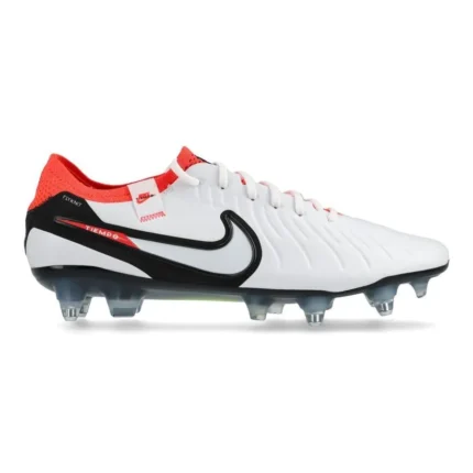 Nike Tiempo Legend 10 Elite SG-PRO Anti-Clog Ready - White/Black/Bright Crimson - Image 1