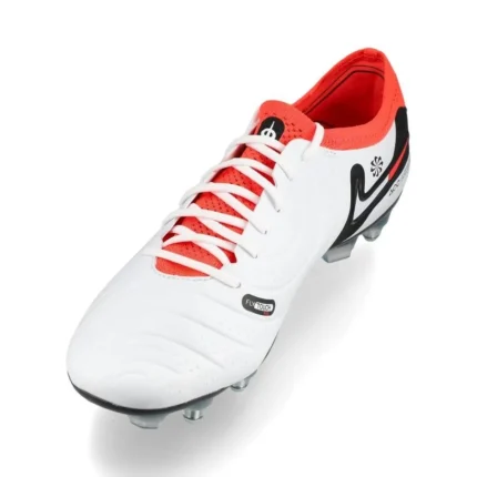 Nike Tiempo Legend 10 Elite SG-PRO Anti-Clog Ready - White/Black/Bright Crimson - Image 7