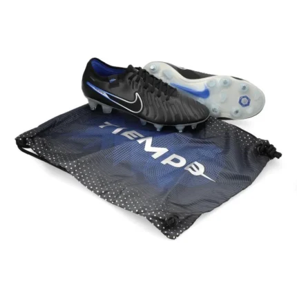 Nike Tiempo Legend 10 Elite SG-PRO Anti-Clog Shadow - Black/Chrome/Hyper Royal - Image 8