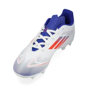 Adidas F50 Club FxG Advancement - Footwear White/Solar Red/Lucid Blue Kids - Image 7