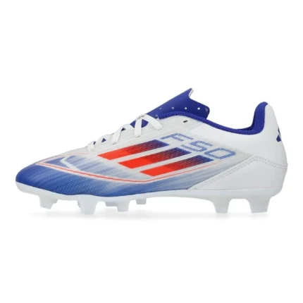 Adidas F50 Club FxG Advancement - Footwear White/Solar Red/Lucid Blue - Image 3