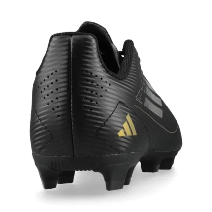 Adidas F50 Club FxG Dark Spark - Core Black/Iron Metal/Gold Metallic Kids - Image 6