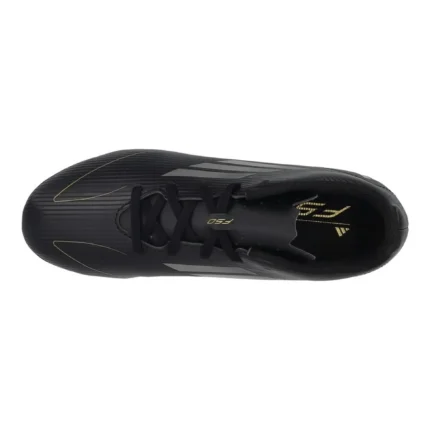 Adidas F50 Club FxG Dark Spark - Core Black/Iron Metal/Gold Metallic Kids - Image 4