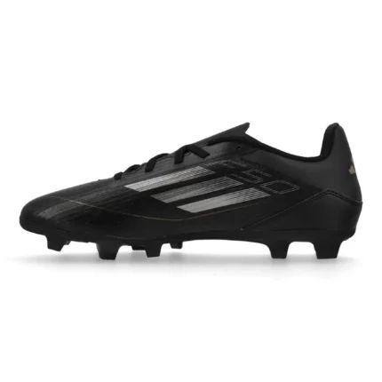 Adidas F50 Club FxG Dark Spark - Core Black/Iron Metal/Gold Metallic - Image 3