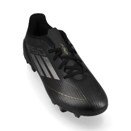 Adidas F50 Club FxG Dark Spark - Core Black/Iron Metal/Gold Metallic - Image 5