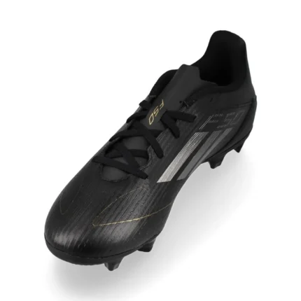 Adidas F50 Club FxG Dark Spark - Core Black/Iron Metal/Gold Metallic - Image 7