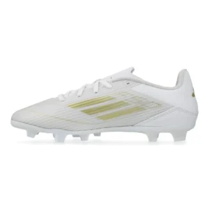 Adidas F50 Club FxG Day Spark - Footwear White/Gold Metallic/Footwear White - Image 3
