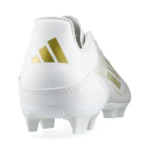 Adidas F50 Club FxG Day Spark - Footwear White/Gold Metallic/Footwear White - Image 6