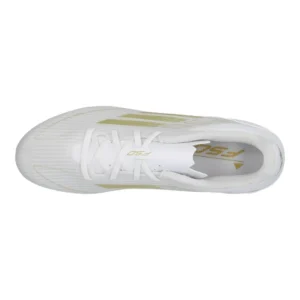 Adidas F50 Club FxG Day Spark - Footwear White/Gold Metallic/Footwear White - Image 4
